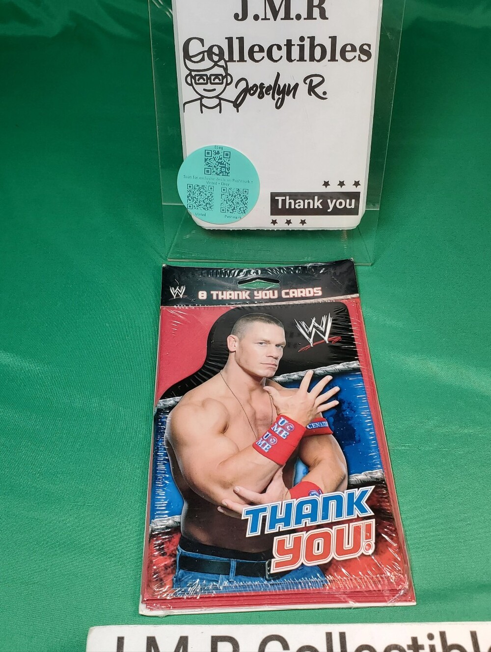 2012 WWE John Cena Thank You Cards – 8-Pack w/ Envelopes & Seals – NEW SEALED!